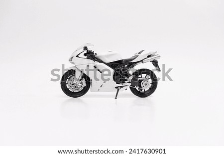 Sporty motorbike isolated on white background. After some edits.