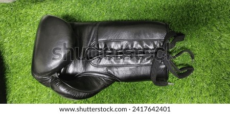boxing gloves custom logo MMA glove  Royalty-Free Stock Photo #2417642401