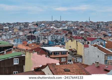 Istanbul's Slums and Disorganized Construction. Old Town. Royalty-Free Stock Photo #2417644133