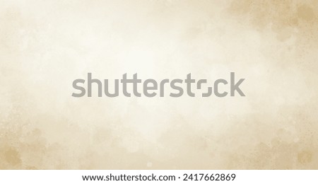 Close Up detail of old watercolor paper texture background, Beige paper vintage, use for banner web design concept