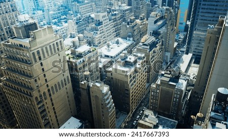 A image of city from above
