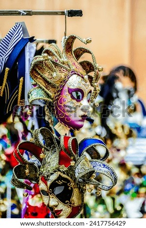 venetian carnival mask on black background, beautiful photo digital picture