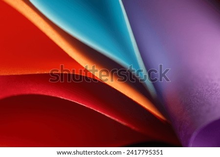 Colorful abstract background wallpaper.  Macro photography. Paper texture, rainbow color.