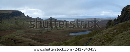 landscapes of Quiraing, Isle of Skye, Scotland