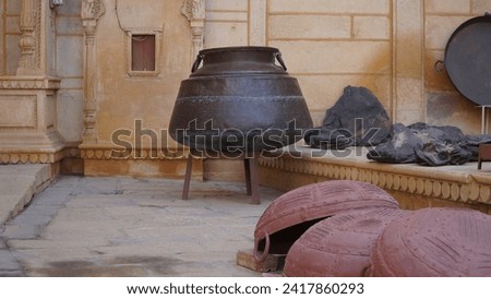 ancient soil utensils used is rajasthan Royalty-Free Stock Photo #2417860293