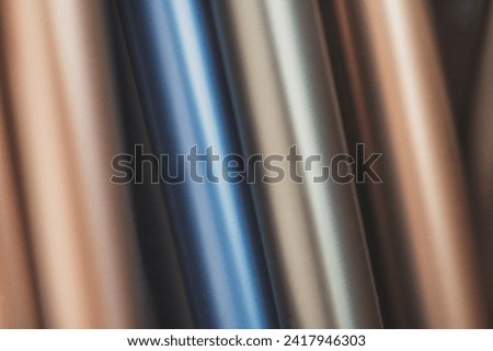  Blue Silk Lines: Abstract Vertical Striped Texture Design