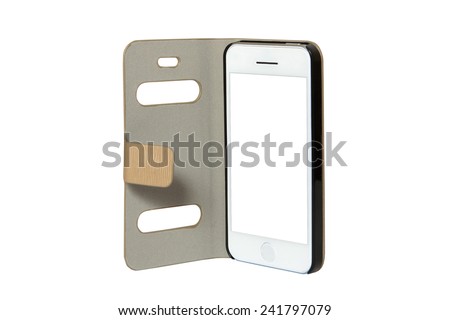 New realistic mobile phone smartphone iphon style mockup with blank screen