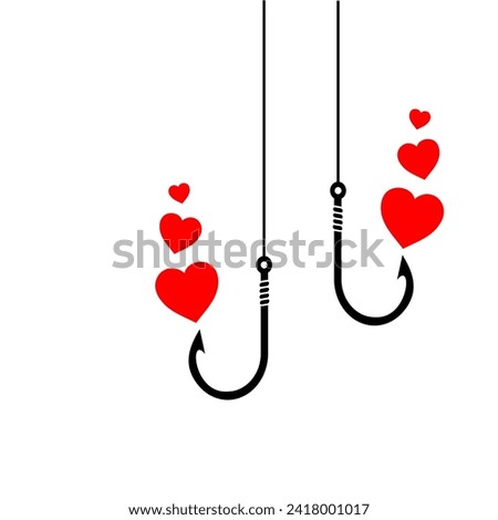 love and hook illustration clip art. valentine clip art web social media use