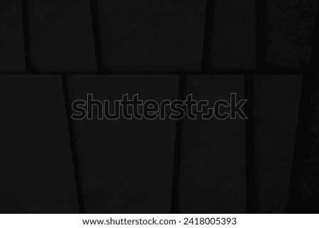 Black abstract geometric background. Dark wallpaper