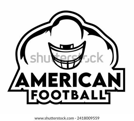 American Football Logo Vector Illustration