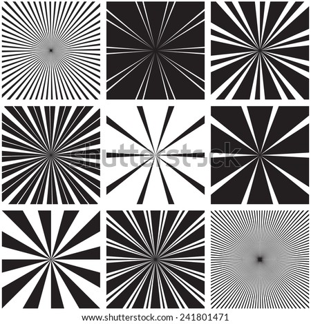 Vector Radial Pattern Graphic Backgrounds