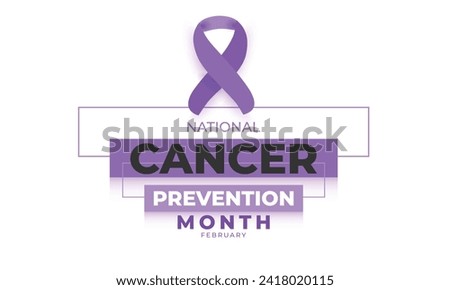 National Cancer Prevention Month. background, banner, card, poster, template. Vector illustration.