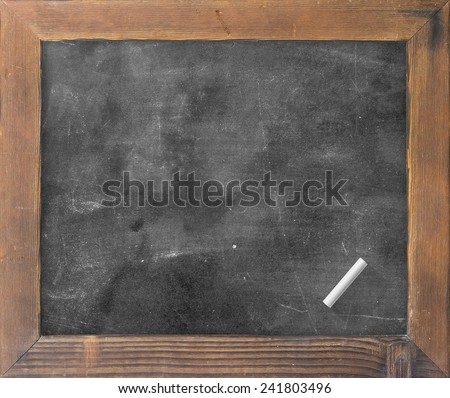 Grunge blank old wood black board or dirty slate board.