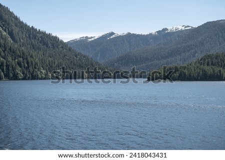 The inside passage with Princess Royal Island in British Columbia, Canada Royalty-Free Stock Photo #2418043431