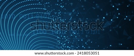 Abstract data background. Futuristic technology style. Elegant digital  background for business cyber presentations. Vector Art.