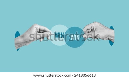 Win win solution. Negotiation or conflict resolution concept. Royalty-Free Stock Photo #2418056613