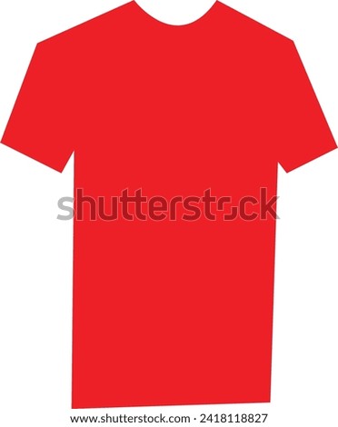 Stop Motion animated video with a red t-shirt. Isolated animated t-shirt with alpha channel. Royalty-Free Stock Photo #2418118827