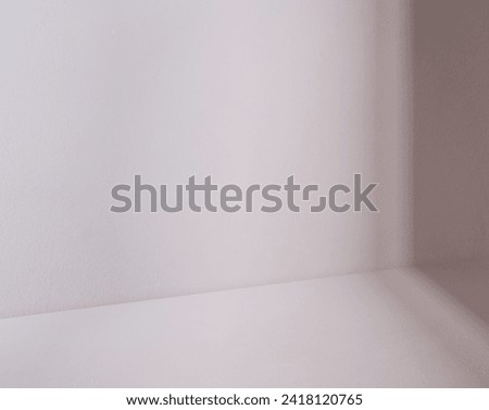 Beige Background,Studio Concrete Wall Surface Texture with Light,Leave Shadow on Tabletop for Product Present,Empty Cement Pink Kitchen Room Background with Podium Display for Spring,Summer collection