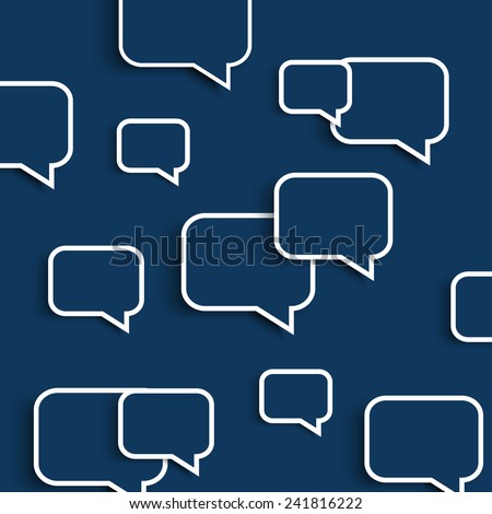 Abstract Speech Bubble Background