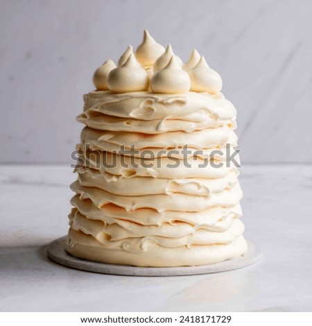 A waterfall of white chocolate