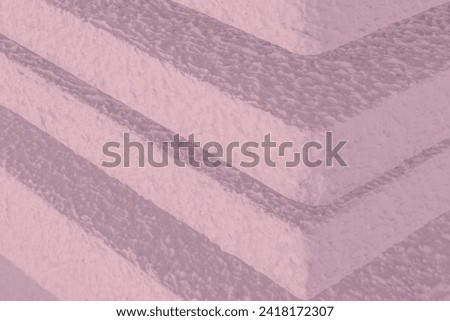 Abstract architecture background. Light pink modern concrete structure building detail. Straight lines pattern. Geometric shapes or volume stairs. Vintage colors old style. Architectural photography