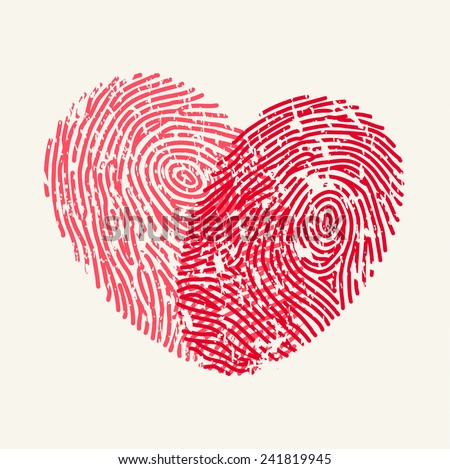 Fingerprint Love Heart