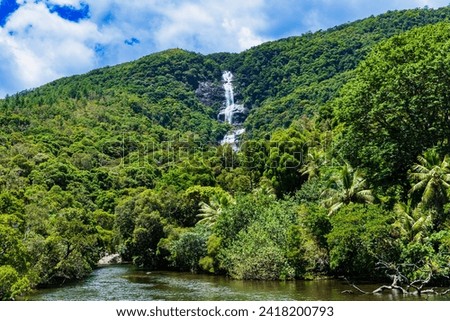 Tao waterfall, Grande Terre, New Caledonia Royalty-Free Stock Photo #2418200793