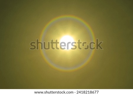 Beautiful setting sun and golden sky with copy space Nature summer background