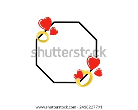 Valentines Day Frame Heart Background