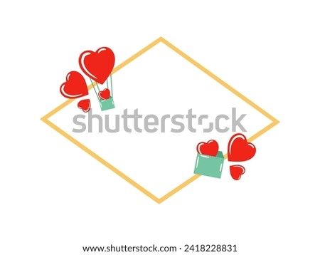 Love Frame Background for Valentine Day