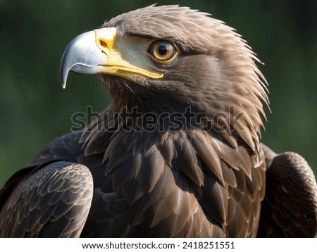 Eagle headshot photography, brown eagle headshot Royalty-Free Stock Photo #2418251551