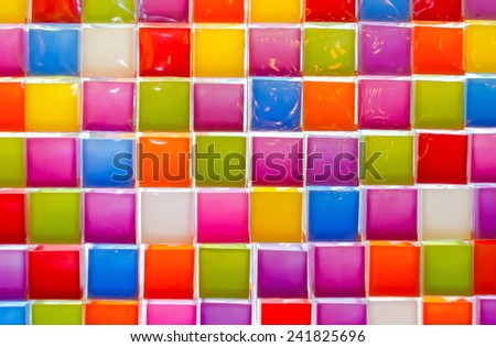 Mosaic tiles of Colorful  for background.