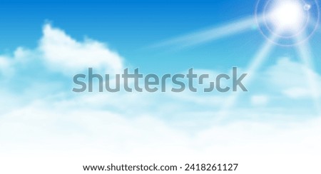blue sky cloud landscape background