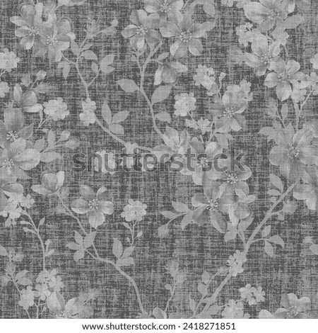 Allover texture flower pattern Classical style pattern seamless background  perfect for wallpaper wrapping paper textile Royalty-Free Stock Photo #2418271851