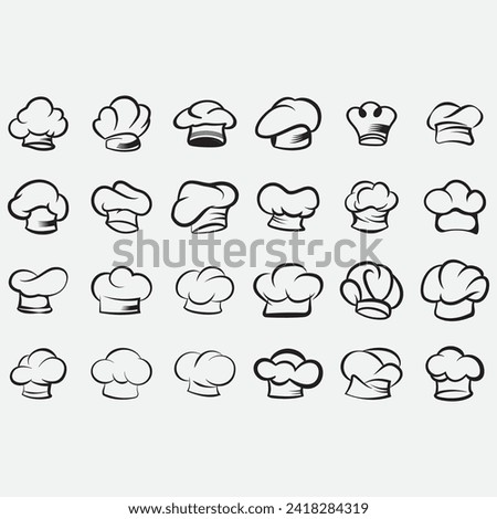 vector image illustration of a collection of coking logos