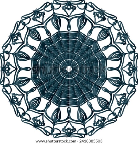 Modern Decorative Cicle Shapes. Floral mandala. vector illustration.