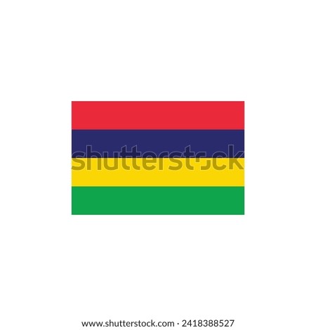 Flag of Mauritius vector symbol