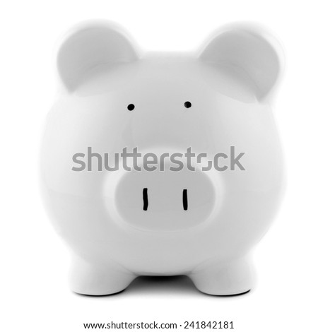 A close up shot of a piggy bank