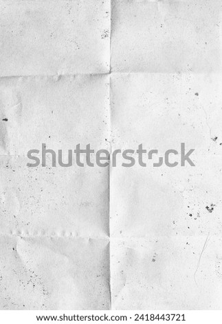 Recycled folded paper. Crumbled 8 folded paper texture Royalty-Free Stock Photo #2418443721