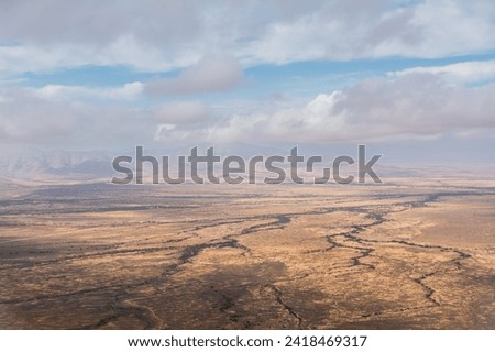 View from Vanrhyns Pass on Road R27 at the Northern Cape Province in South Africa. Royalty-Free Stock Photo #2418469317