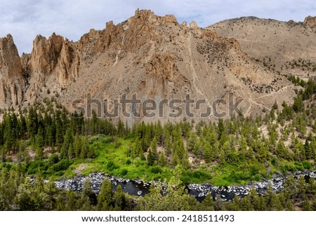 Panoramic View of Pinnacles at Smith Rock State Park, Oregon, USA - 4K Ultra HD Image of Dramatic Landscapes