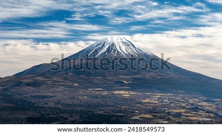 Spectacular view of Mt.Fuji from Mt.Ryugatake, Yamanashi 100 Famous Mountains, Yamanashi Prefecture, Japan, Royalty-Free Stock Photo #2418549573