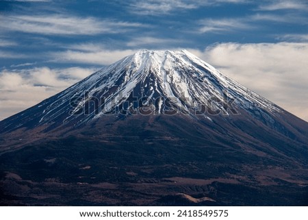 Spectacular view of Mt.Fuji from Mt.Ryugatake, Yamanashi 100 Famous Mountains, Yamanashi Prefecture, Japan, Royalty-Free Stock Photo #2418549575