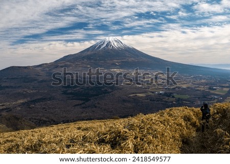 Spectacular view of Mt.Fuji from Mt.Ryugatake, Yamanashi 100 Famous Mountains, Yamanashi Prefecture, Japan, Royalty-Free Stock Photo #2418549577