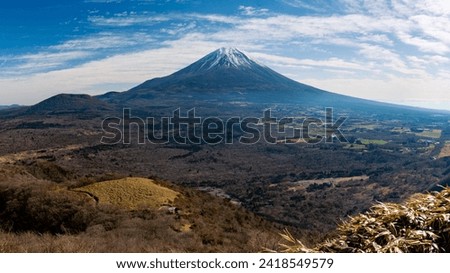 Spectacular view of Mt.Fuji from Mt.Ryugatake, Yamanashi 100 Famous Mountains, Yamanashi Prefecture, Japan, Royalty-Free Stock Photo #2418549579
