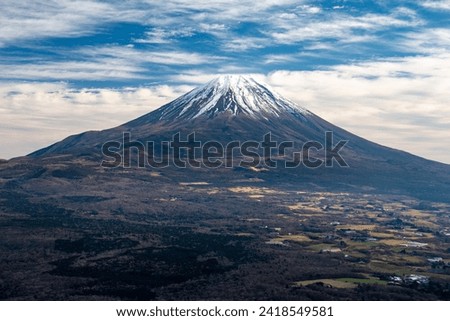 Spectacular view of Mt.Fuji from Mt.Ryugatake, Yamanashi 100 Famous Mountains, Yamanashi Prefecture, Japan, Royalty-Free Stock Photo #2418549581