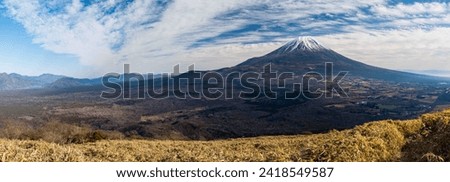 Spectacular view of Mt.Fuji from Mt.Ryugatake, Yamanashi 100 Famous Mountains, Yamanashi Prefecture, Japan, Royalty-Free Stock Photo #2418549587