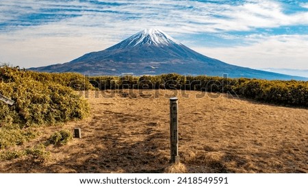 Spectacular view of Mt.Fuji from Mt.Ryugatake, Yamanashi 100 Famous Mountains, Yamanashi Prefecture, Japan, Royalty-Free Stock Photo #2418549591