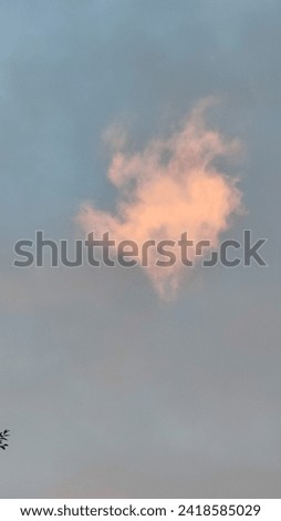Blue pink light sky nature gray clouds whether background 