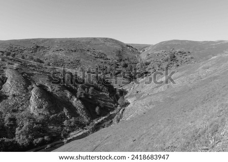 View from the top of Thorpe Cloud at Dovedale in the Peak District